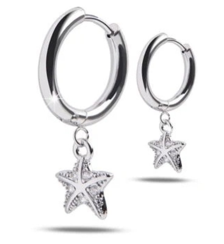 MJ POST 354 CERCHIETTO ARGENTO CON PENDENTE STELLA MARINA
