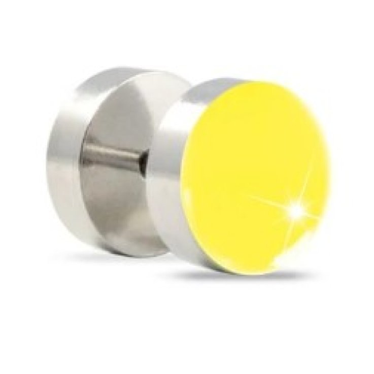 ORECCHINO BOTTONE GIALLO/ARGEN ORECCHINO BOTTONE GIALLO/ARGEN