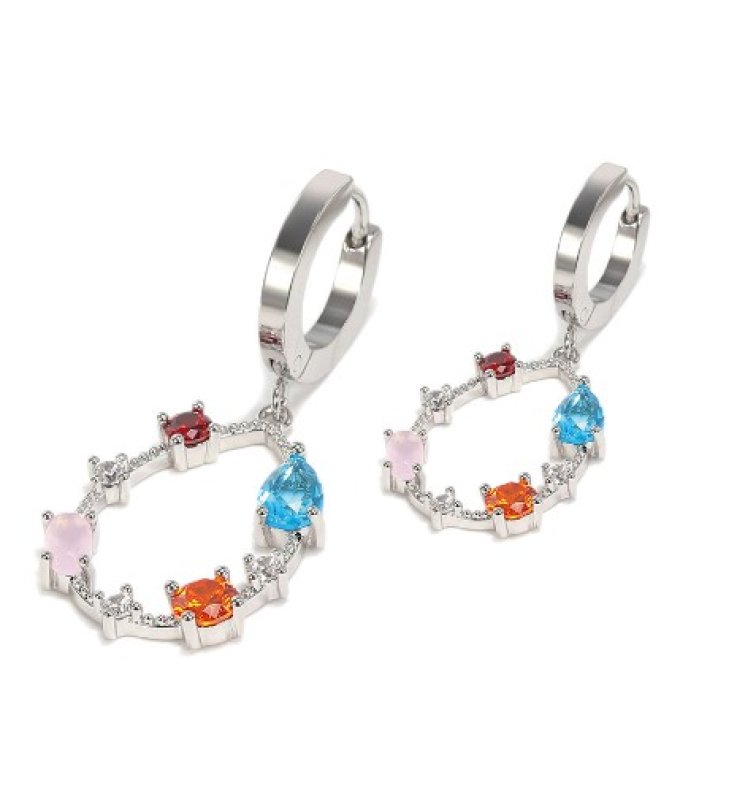 MJ POST 311 CERCHIETTO ARGENTO CON PENDENTE DI PIETRE