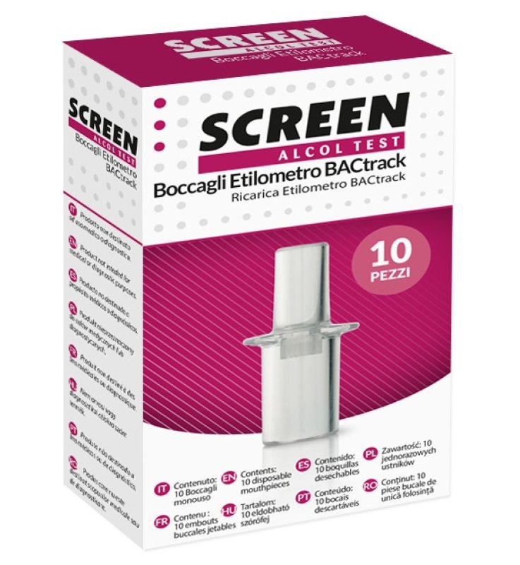 SCREEN ALCOL TEST BOCCAGLI 10PZ