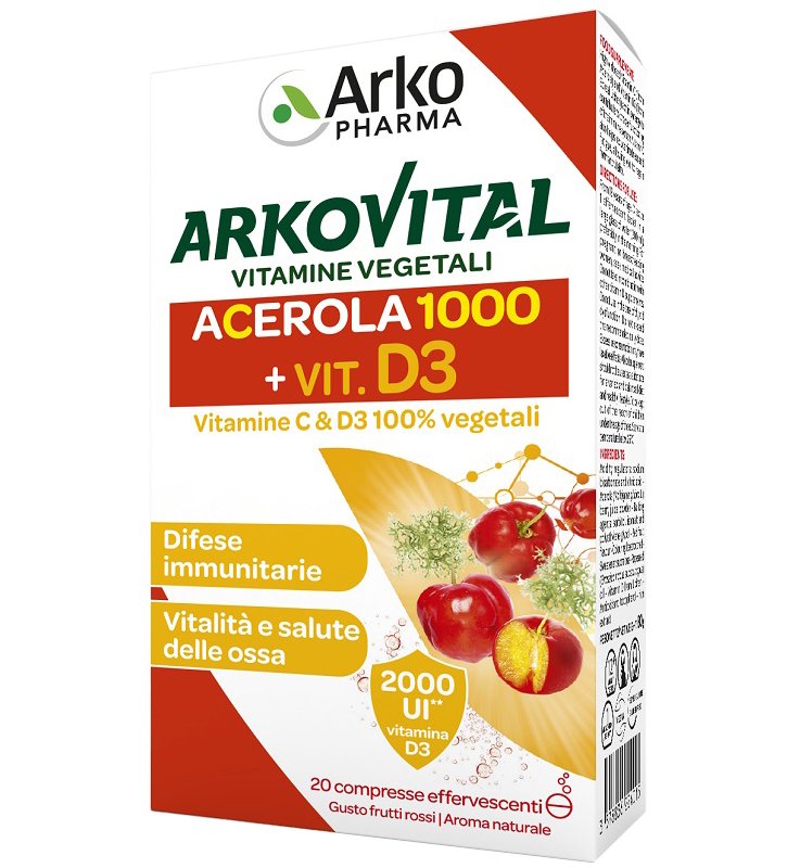ARKOVITAL Acerola+D3 20Cpr Eff ARKOVITAL Acerola+D3 20Cpr Eff