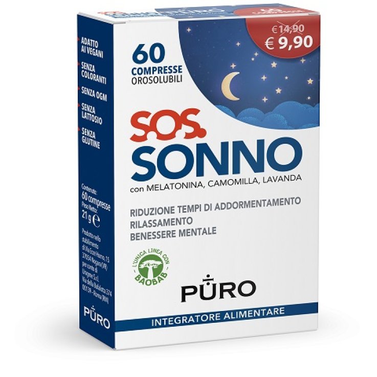 PURO SOS Sonno 60Cpr Orosol. PURO SOS Sonno 60Cpr Orosol.