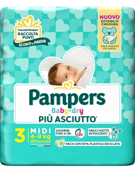 PAMPERS BD DOWNCOUNT MIDI 20PZ