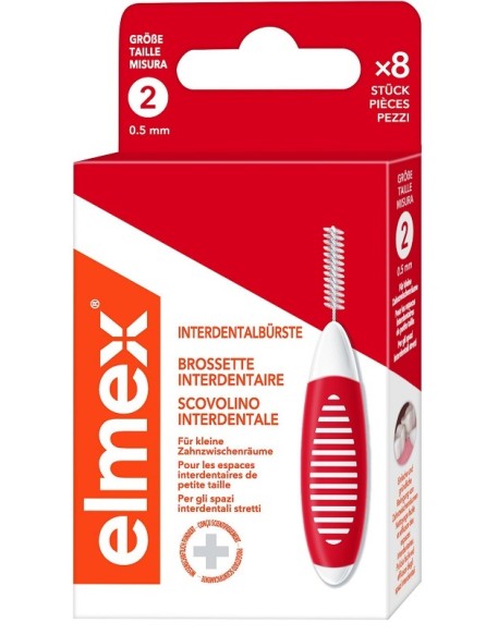 ELMEX Interd.Brush 5mm Red