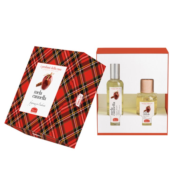 I PROFUMI DELLA CASA SET MELA CANNELLA 1 FRAGRANZA AMBIENTESPRAY 100 ML + BASTONCINI AROMATICI AMBIENTE 100 ML