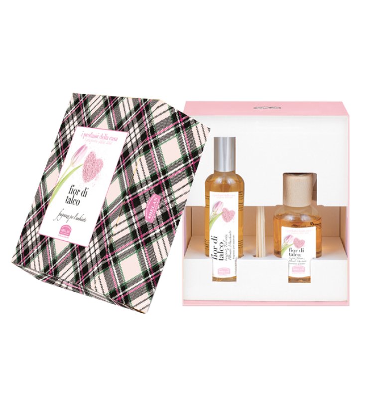 PROFUMI CASA FIOR DI TALCO EDIZIONE LIMITATA SET PROFUMATORIAMBIENTE 1 FRAGRANZA AMBIENTE SPRAY 100 ML + 1 BASTONCINI AROMATICI 100 ML
