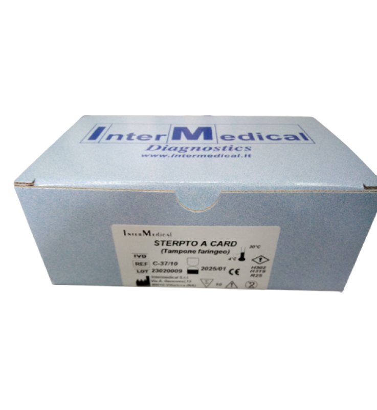 TEST STREPTO A INTERMEDICAL 10PZ