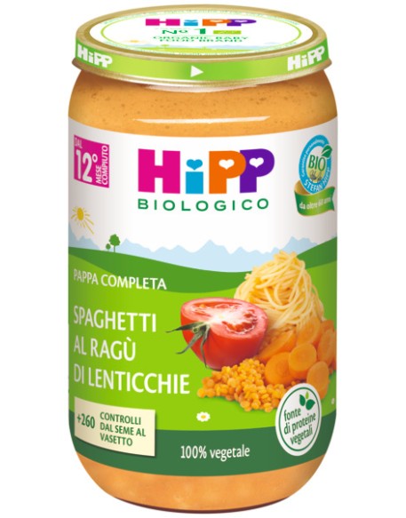 HIPP BIO PAPPA SPAGHET/RAGU/LENT