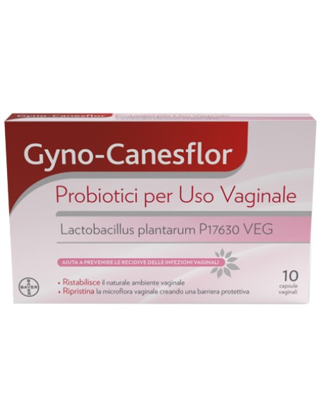 GYNO-CANESFLOR 10CPS VAGINALI