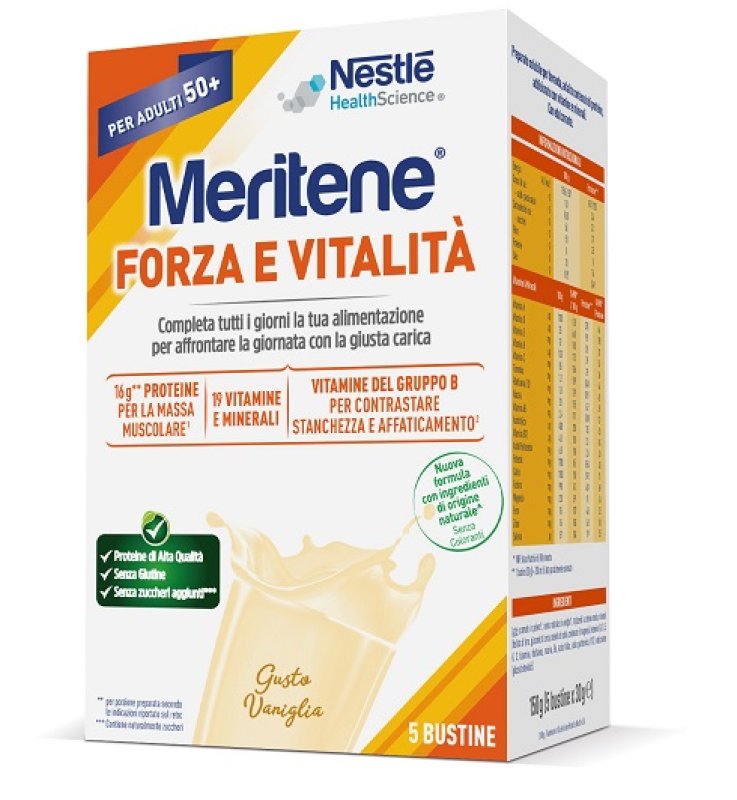 MERITENE FORZA E VITALITA' VANIGLIA 5 BUSTINE DA 30 G