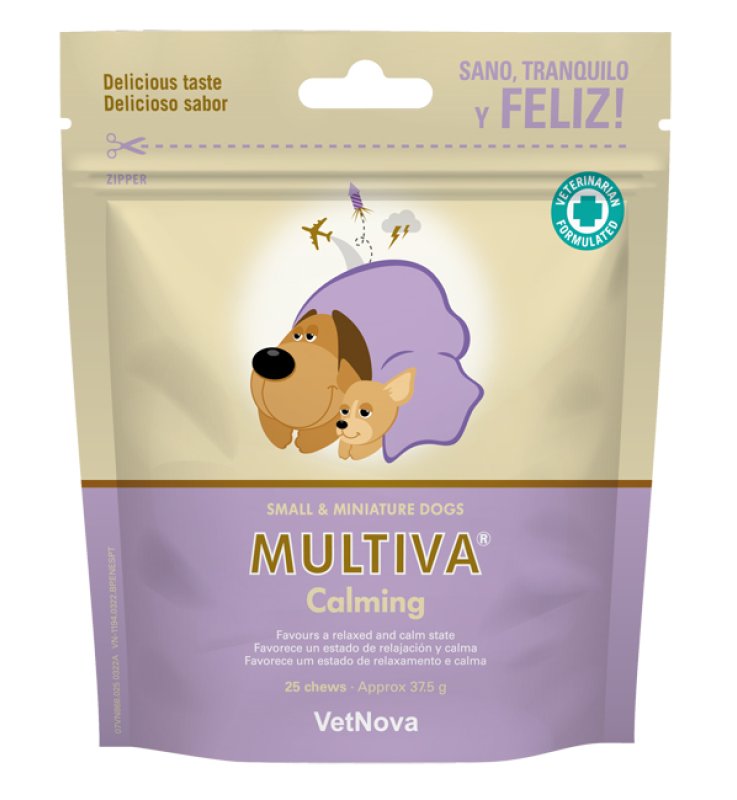 MULTIVA CALMING DOG SMALL/MINIATURE 25 CHEWS