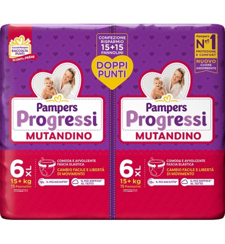 PAMPERS PROG.6 MUTAN XL 15+KG 30