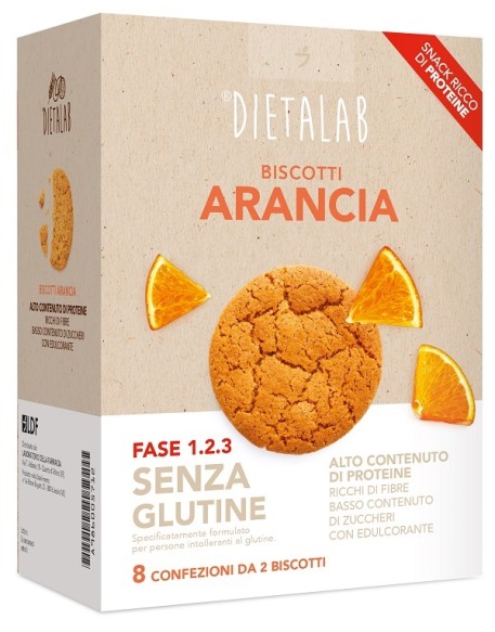 DLAB BISCOTTI ARANCIA SENZA GLUTINE FASE 1 2 3 128 G