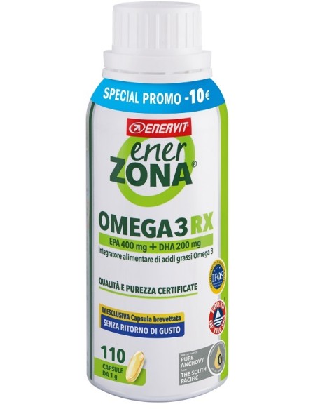 ENERZONA OMEGA 3 RX 110 CAPSULE DA 1 G TAGLIO PREZZO -10 EURO