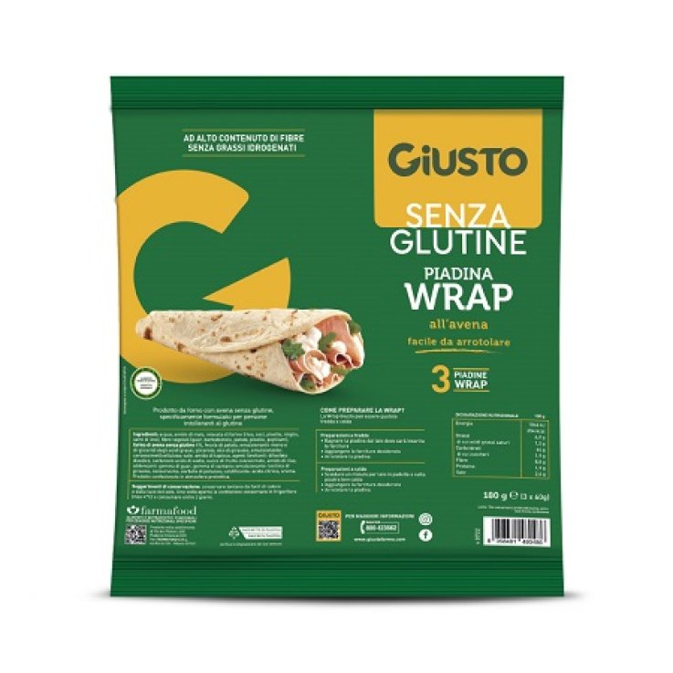 GIUSTO S/G Wrap Avena 3x60g GIUSTO S/G Wrap Avena 3x60g