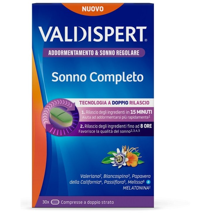 VALDISPERT SONNO COMPLETO 30 COMPRESSE A DOPPIO STRATO VALDISPERT SONNO COMPLETO 30 COMPRESSE A DOPPIO STRATO