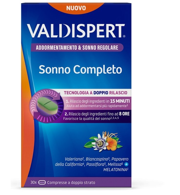 VALDISPERT SONNO COMPLETO 30 COMPRESSE A DOPPIO STRATO