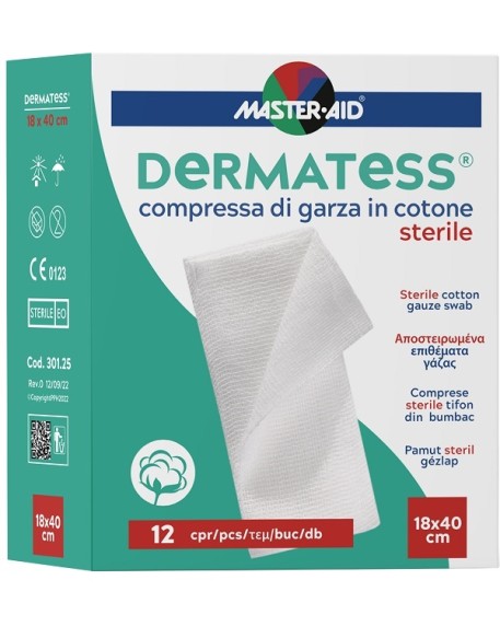 DERMATESS Cot.Garza 18x40*12pz