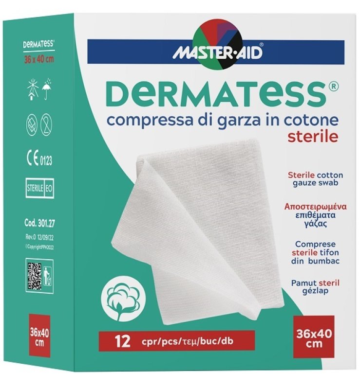 DERMATESS Cot.Garza 36x40*12pz
