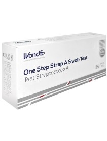 TEST ONE STEP STREP A AUTODIAGNOSTICO DETERMINAZIONE QUALITATIVA ANTIGENI STREPTOCOCCO A IN TAMPONE FARINGEO