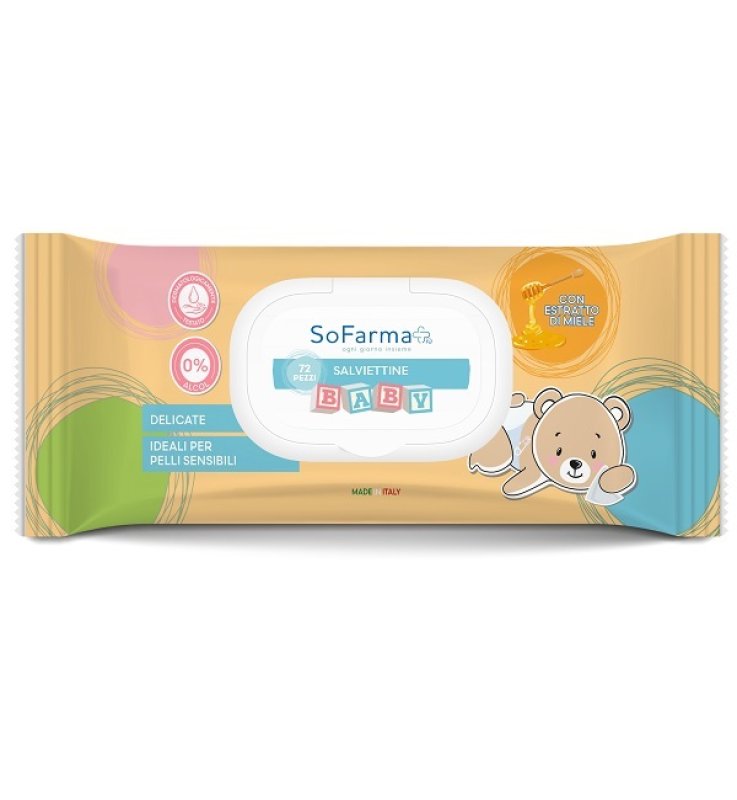 SF+ SALVIETTINE MIELE BABY 72PZ