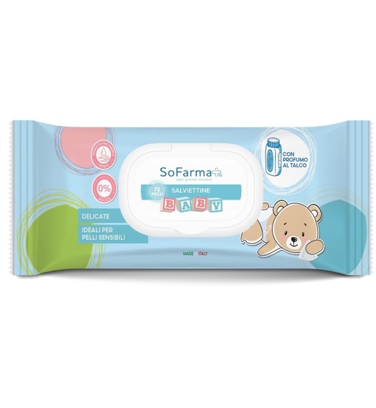 SF+ SALVIETTINE TALCO BABY 72PZ