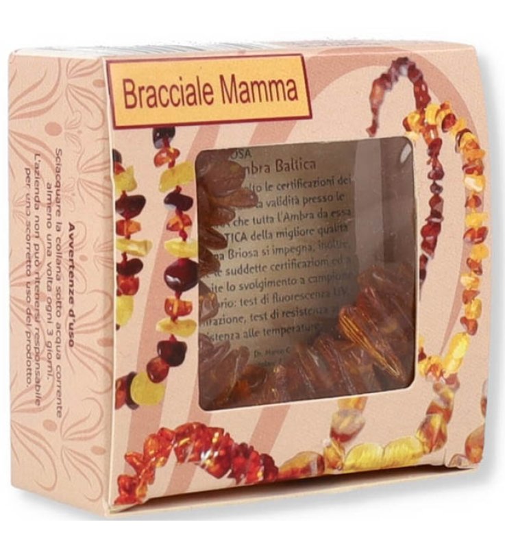 BRACCIALE AMBRA MAMMA COGNAC (AM