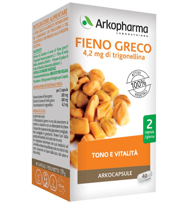 ARKO CAPSULE FIENO GRECO BIO 40 CAPSULE