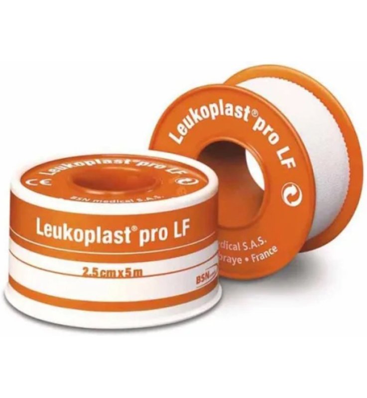 CEROTTO CHIRURGICO MEDICATO IN ROCCHETTO LEUKOPLAST PRO LF CON OSSIDO DI ZINCO 2,5X500 CM