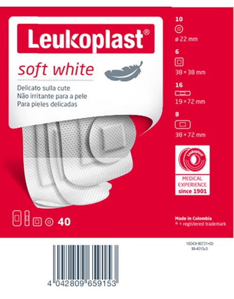 LEUKOPLAST SOFT WHITE 40PZ ASS