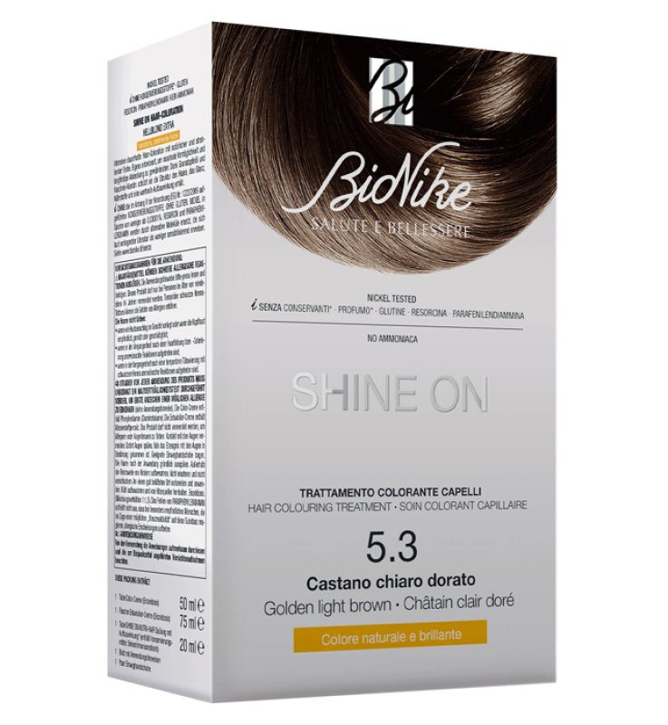 SHINE ON CASTANO CHIARO DORATO 5,3 FLACONE 75 ML + TUBO 50 ML