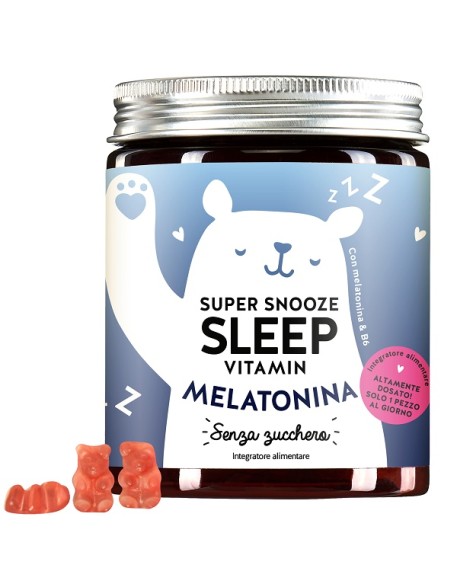 SUPER SNOOZE SLEEP VITAMIN WITH MELATONIN SUGARFREE 45 CARAMELLE GOMMOSE