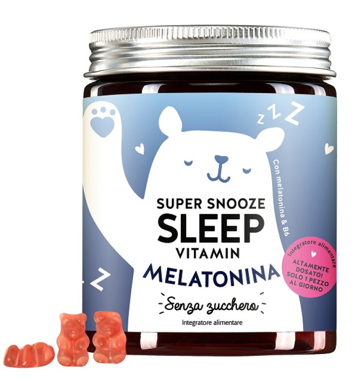 SUPER SNOOZE SLEEP VITAMIN WITH MELATONIN SUGARFREE 45 CARAMELLE GOMMOSE