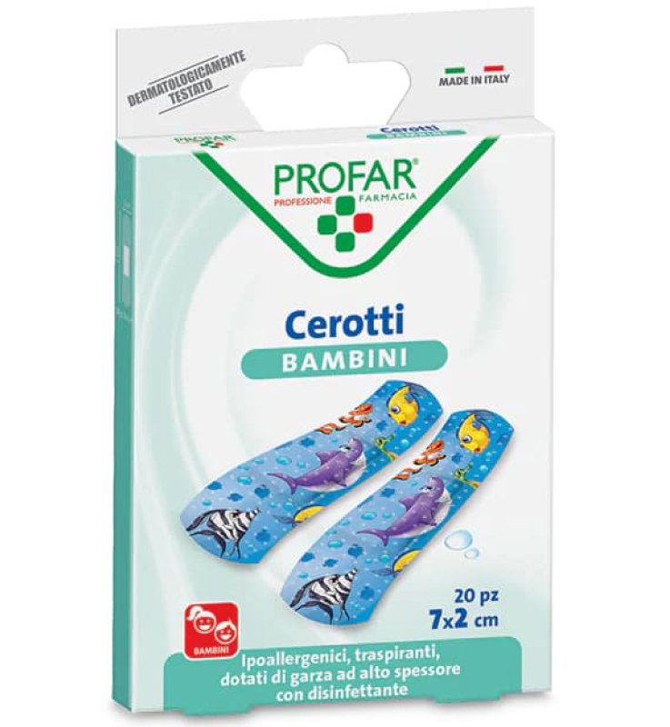 CEROTTO BAMBINI 7X2 CM 20 PEZZI PROFAR