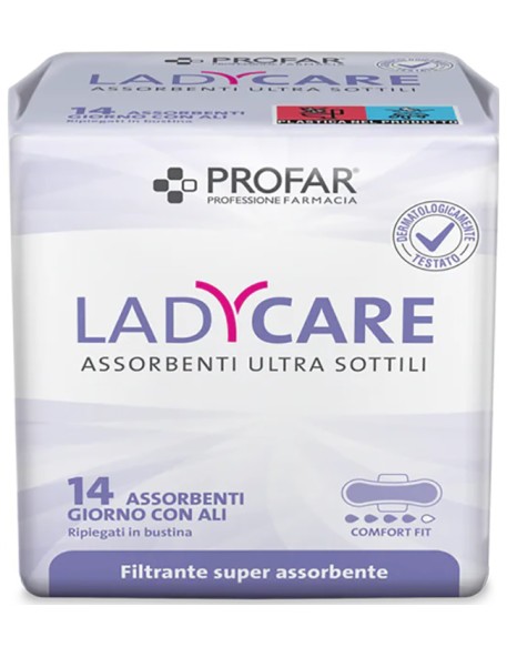 PROFAR LADY CARE ASSORBENTI BIO GIORNO ANATOMICI 14 PEZZI