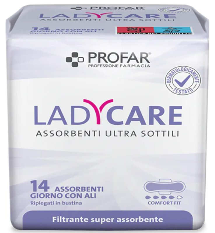 PROFAR LADY CARE ASSORBENTI BIO GIORNO ANATOMICI 14 PEZZI