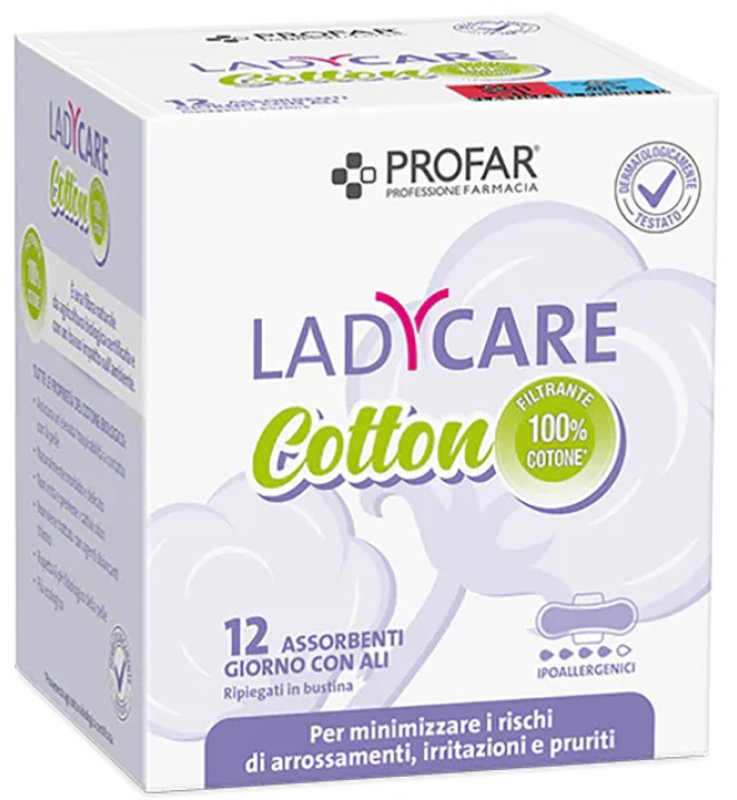 PROFAR LADY CARE ASSORBENTI BIO IPOALLERGENICI GIORNO CON ALI 24 PEZZI