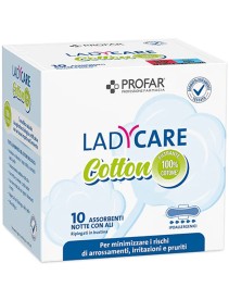 PROFAR LADY CARE ASSORBENTI BIO NOTTE CON ALI 10 PEZZI