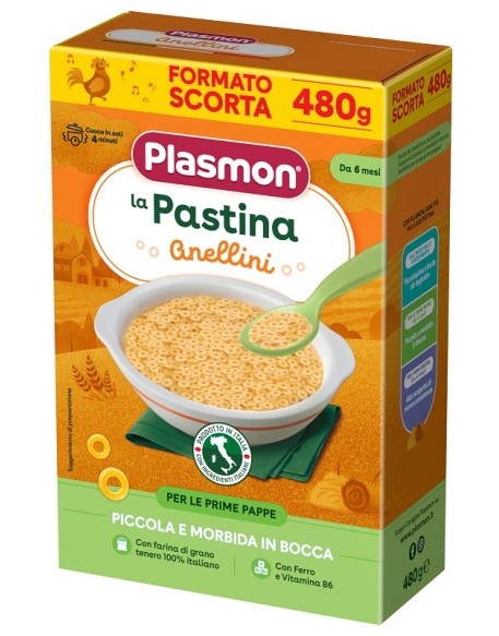 PLASMON Pasta Anellini 480g