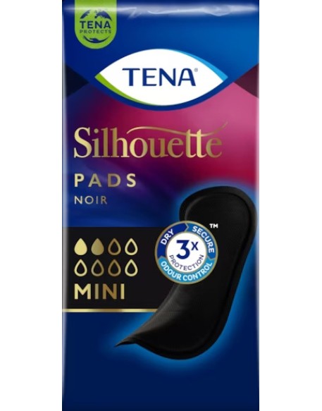 TENA SILHOUETTE NOIR MINI 18PZ