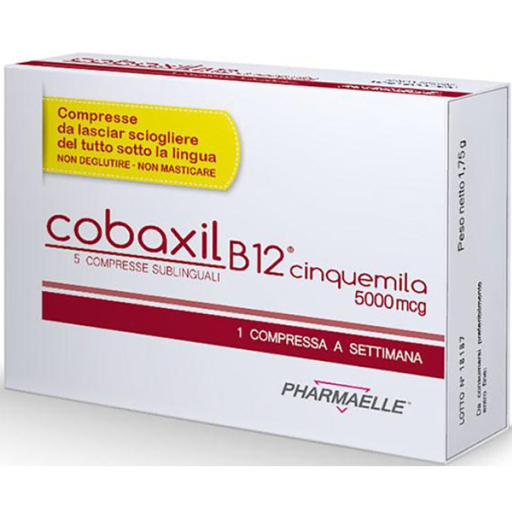 COBAXIL B12 5000MCG 5 COMPRESSE SUBLINGUALI COBAXIL B12 5000MCG 5 COMPRESSE SUBLINGUALI