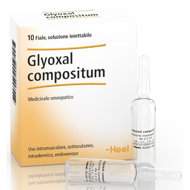 HEEL GLYOXAL COMPOSTIUM 10 FIALE DA 2,2 ML L'UNA HEEL GLYOXAL COMPOSTIUM 10 FIALE DA 2,2 ML L'UNA