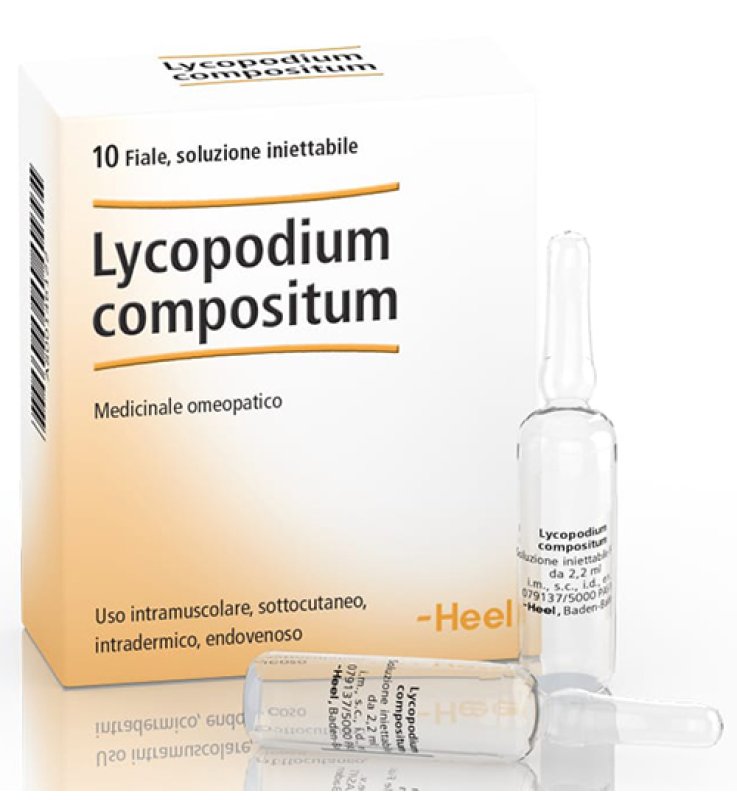 HEEL LYCOPODIUM COMPOSITUM 10 FIALE DA 2,2 ML L'UNA