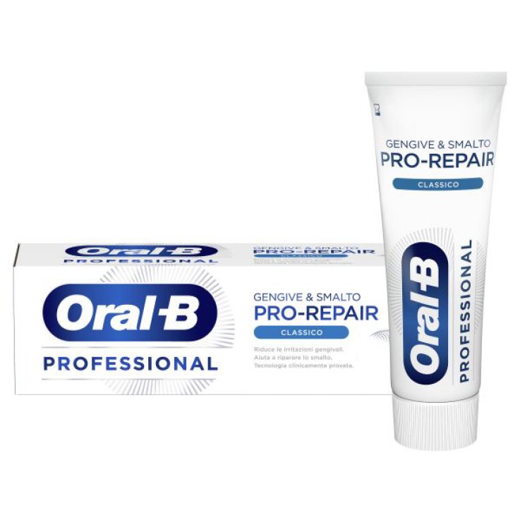 ORALB PROFESSIONAL GENGIVE & SMALTO PRO REPAIR CLASSICO DENTIFRICIO 75 ML ORALB PROFESSIONAL GENGIVE & SMALTO PRO REPAIR CLASSICO DENTIFRICIO 75 ML