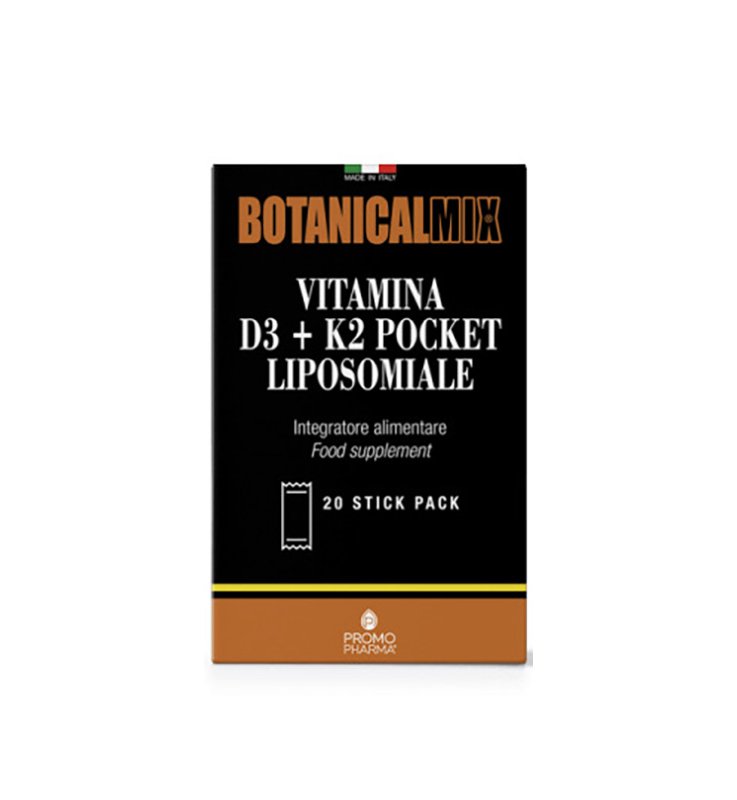 VITAMINA D3 + K2 POCKET BOTANICAL MIX 30 STICK VITAMINA D3 + K2 POCKET BOTANICAL MIX 30 STICK