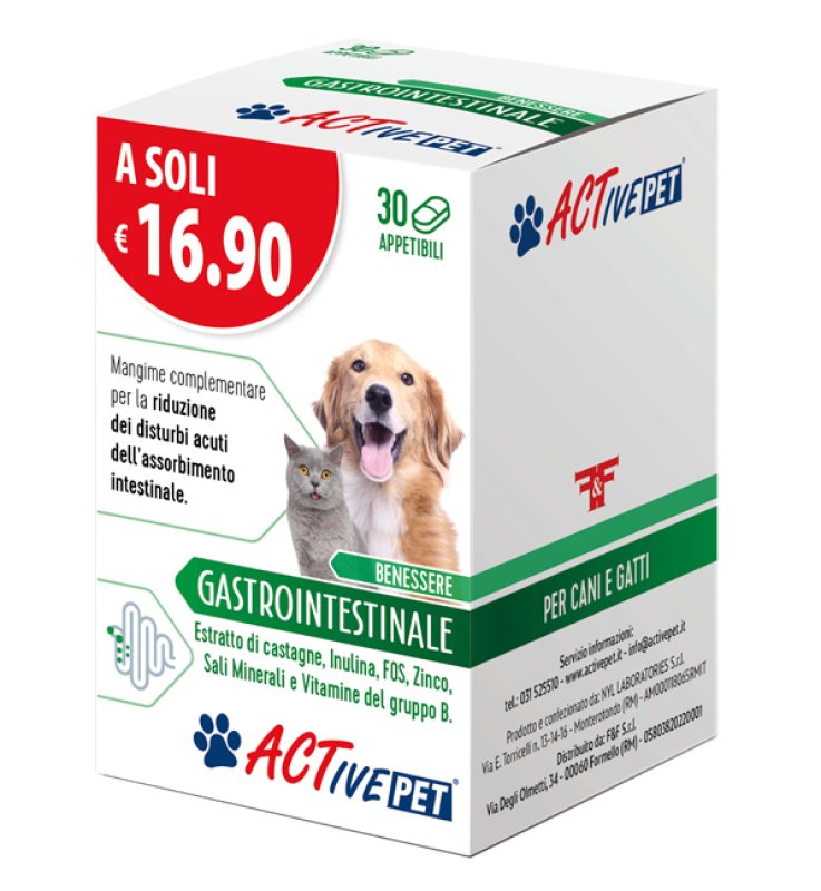 V ACTIVE PET GASTROINTEST 30CPR