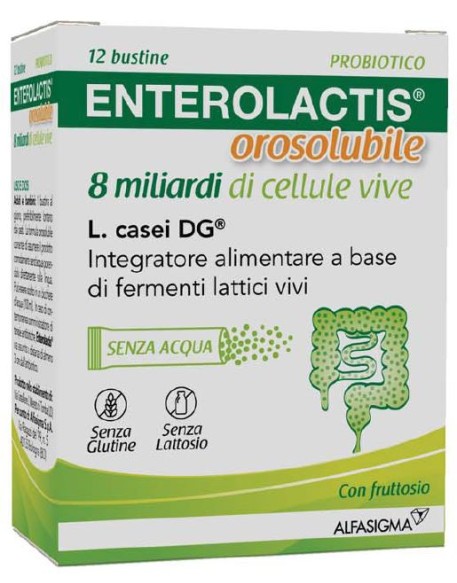 ENTEROLACTIS OROSOLUBILE 12 BUSTINE