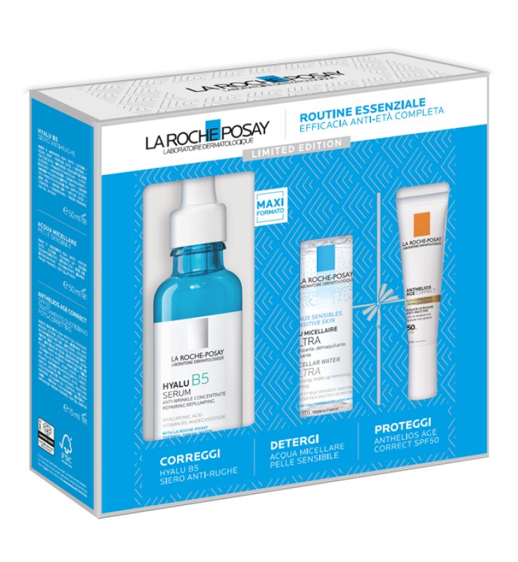 HYALU SIERO 50 ML NATALE 23 1 HYALU B5 SIERO ANTI RUGHE 50 ML + 1 ACQUA MICELLARE PELLE SENSIBILE 50 ML + 1 ANTHELIOS AGE CORRECT SPF50 TRATTAMENTO QUOTIDIANO 15 ML