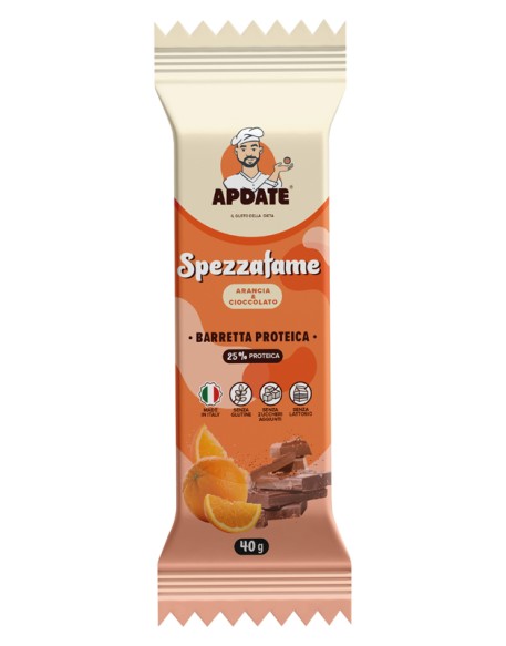 BARRETTA PROTEICA SPEZZAFAME ARANCIO CIOCCOLATO 12 PEZZI DA40 G