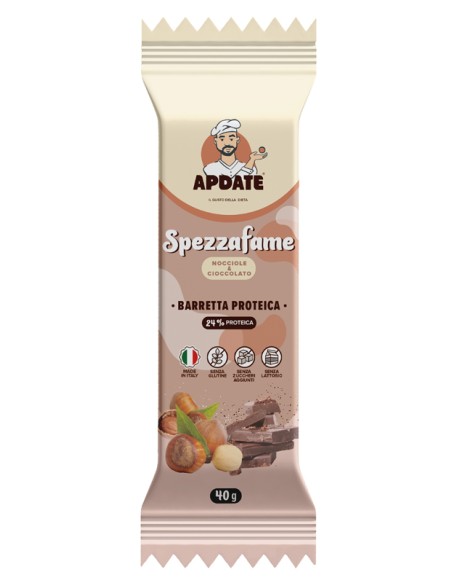 BARRETTA PROTEICA SPEZZAFAME NOCCIOLA CIOCCOLATO 12 PEZZI DA40 G